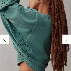 Anthropologie Pilcro batwing eyelet sweatshirt